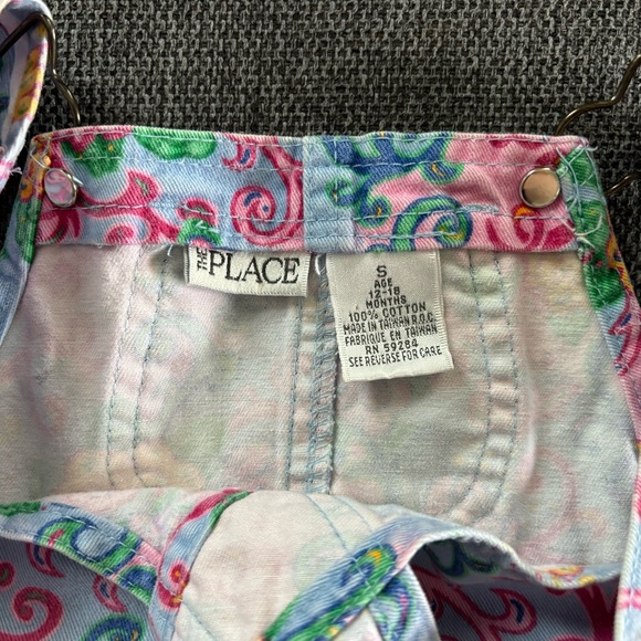 Vintage Children’s Place Bright Paisley Overall Jumper • 12-18m - Picture 5 of 6